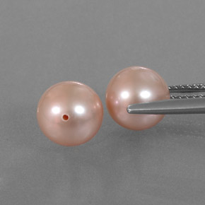 Pearl Gemstone in 8 mm Size for Sale, Pearl Stone in Pink Color