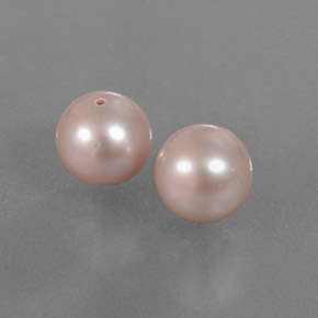 6.03 ctw Pink Pearl Stones, Natural Pearl in Drilled Sphere Shape for Sale
