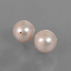 6.24 ctw Orange Pearl Stones, Natural Pearl in Drilled Sphere Shape for Sale