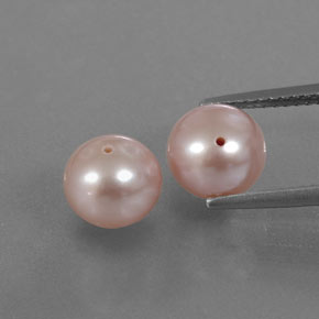 Orange Pink Pearl Gem - 3.1ct Drilled Sphere (ID: 349659)