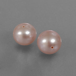 6.09 ctw Pink Pearl Stones, Natural Pearl in Drilled Sphere Shape for Sale
