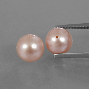 Light Pink Pearl Gem - 3.1ct Drilled Sphere (ID: 349661)