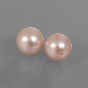 6.17 ctw Pink Pearl Stones, Natural Pearl in Drilled Sphere Shape for Sale