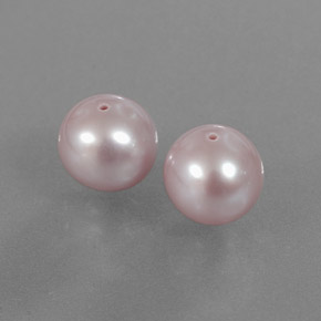 7.04 ct Pink Pearl Stone, Natural Pearl in Drilled Sphere Shape for Sale