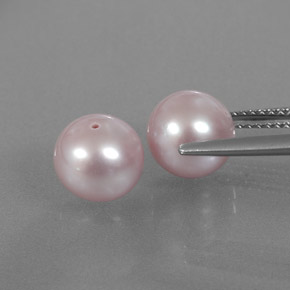 Pearl Gemstone in 8 mm Size for Sale, Pearl Stone in Pink Color