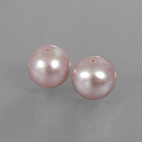 6.98 ct Pink Pearl Stone, Natural Pearl in Drilled Sphere Shape for Sale