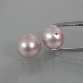 6.11 ct Pink Pearl Gemstone, Pearl Gem in Drilled Sphere Shape for Sale.