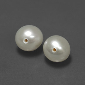 2.96 ct Cream Pearl Stone, Natural Pearl in Drilled Sphere Shape for Sale