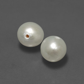 2.91 ct Cream Pearl Stone, Natural Pearl in Drilled Sphere Shape for Sale