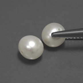 Pearl Gemstone in 5.6 mm Size for Sale, Pearl Stone in Cream Color