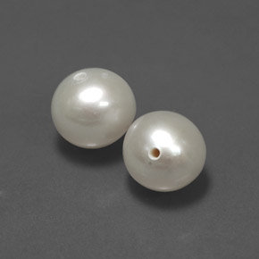 2.99 ct Cream Pearl Stone, Natural Pearl in Drilled Sphere Shape for Sale