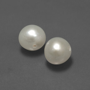 2.68 ct Cream Pearl Stone, Natural Pearl in Drilled Sphere Shape for Sale