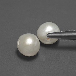 Pearl Gemstone in 5.6 mm Size for Sale, Pearl Stone in Cream Color