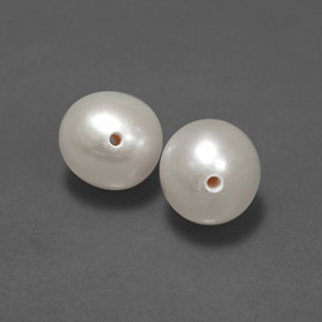 3.05 ct Cream Pearl Stone, Natural Pearl in Drilled Sphere Shape for Sale