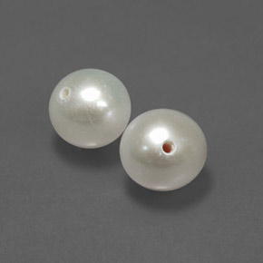 2.99 ct Cream Pearl Stone, Natural Pearl in Drilled Sphere Shape for Sale