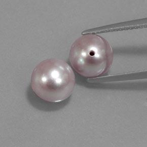 Medium Pink Pearl Gem - 2.8ct Half-Drilled Sphere (ID: 361794)