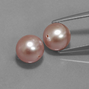 Light Pink Pearl Gem - 3.4ct Drilled Sphere (ID: 361811)