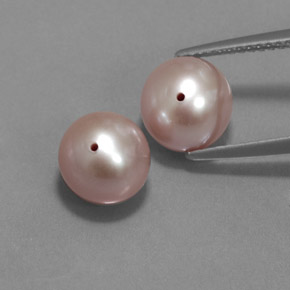 7.08 ct Pink Pearl Gemstone, Pearl Gem in Drilled Sphere Shape for Sale.
