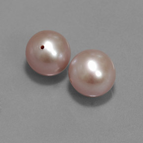 7.08 ct Pink Pearl Stone, Natural Pearl in Drilled Sphere Shape for Sale