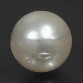 12.39 ct Gray Pearl Gemstone, Pearl Gem in Spherical Shape for Sale.