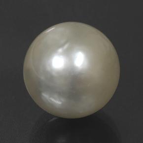 Pearl Gemstone in 11.3 mm Size for Sale, Pearl Stone in Cream Color