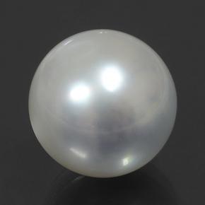 Pearl Gemstone in 11.9 mm Size for Sale, Pearl Stone in Silver Color