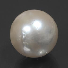 14.32 ct Cream Pearl Gemstone, Pearl Gem in Spherical Shape for Sale.