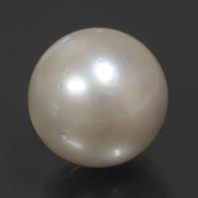 14.32 ct Cream Pearl Stone, Natural Pearl in Spherical Shape for Sale