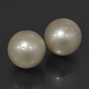 Pearl Gemstones in 11.6 mm Size for Sale, Pearl Stones in Silver Color