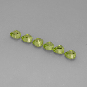 Peridot Gemstone in 5 x 5 mm (calibrated) Size for Sale, Peridot Stone in Lively Green Color