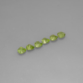 Peridot Gemstone in 5 x 5 mm (calibrated) Size for Sale, Peridot Stone in Lively Green Color