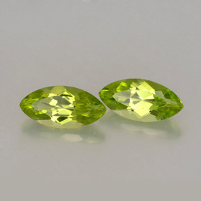 2.23 ct Green Peridot Stone, Natural Peridot in Marquise Facet Shape for Sale