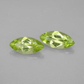 1.93 ct Green Peridot Stone, Natural Peridot in Marquise Facet Shape for Sale