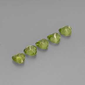 Peridot Gemstone in 5 x 5 mm (calibrated) Size for Sale, Peridot Stone in Lively Green Color