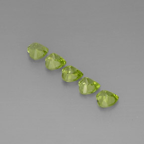 Peridot Gemstone in 5 x 5 mm (calibrated) Size for Sale, Peridot Stone in Lively Green Color