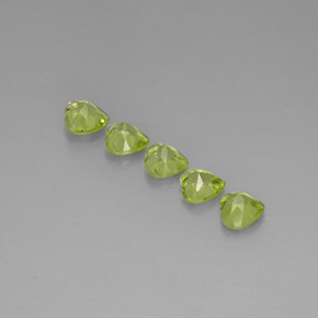 Peridot Gemstone in 5 x 5 mm (calibrated) Size for Sale, Peridot Stone in Lively Green Color
