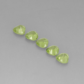 Peridot Gemstone in 5 x 5 mm (calibrated) Size for Sale, Peridot Stone in Lively Green Color