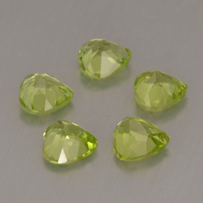 Peridot Gemstone in 5 x 5 mm (calibrated) Size for Sale, Peridot Stone in Lively Green Color