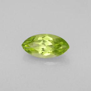 1.27 ct Green Peridot Stone, Natural Peridot in Marquise Facet Shape for Sale