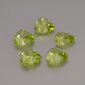 Peridot Gemstone in 5 x 5 mm (calibrated) Size for Sale, Peridot Stone in Lively Green Color