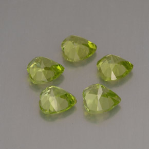 Peridot Gemstone in 5 x 5 mm (calibrated) Size for Sale, Peridot Stone in Lively Green Color