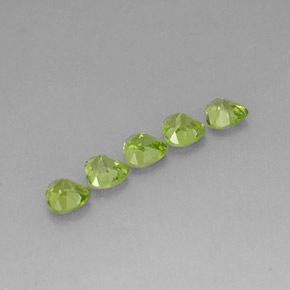 Peridot Gemstone in 5 x 5 mm (calibrated) Size for Sale, Peridot Stone in Lively Green Color