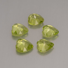 Peridot Gemstone in 5 x 5 mm (calibrated) Size for Sale, Peridot Stone in Lively Green Color