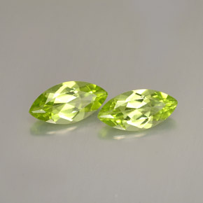 2.03 ct Green Peridot Stone, Natural Peridot in Marquise Facet Shape for Sale