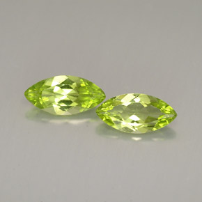 1.91 ct Green Peridot Gemstone, Peridot Gem in Marquise Facet Shape for Sale.