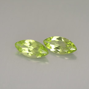 1.91 ct Green Peridot Stone, Natural Peridot in Marquise Facet Shape for Sale