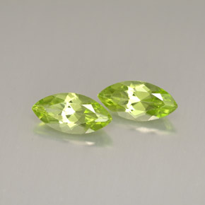 2.04 ct Green Peridot Stone, Natural Peridot in Marquise Facet Shape for Sale