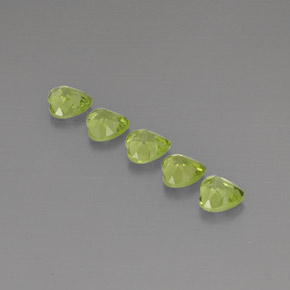 Peridot Gemstone in 5 x 5 mm (calibrated) Size for Sale, Peridot Stone in Lively Green Color
