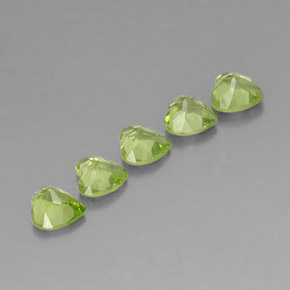 Peridot Gemstone in 5 x 5 mm (calibrated) Size for Sale, Peridot Stone in Lively Green Color