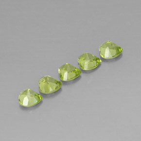 Peridot Gemstone in 5 x 5 mm (calibrated) Size for Sale, Peridot Stone in Lively Green Color